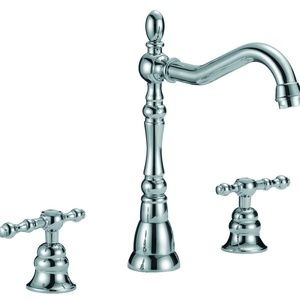 Bathroom 8" Centerset Faucet 3 Hole Brushed Nickel